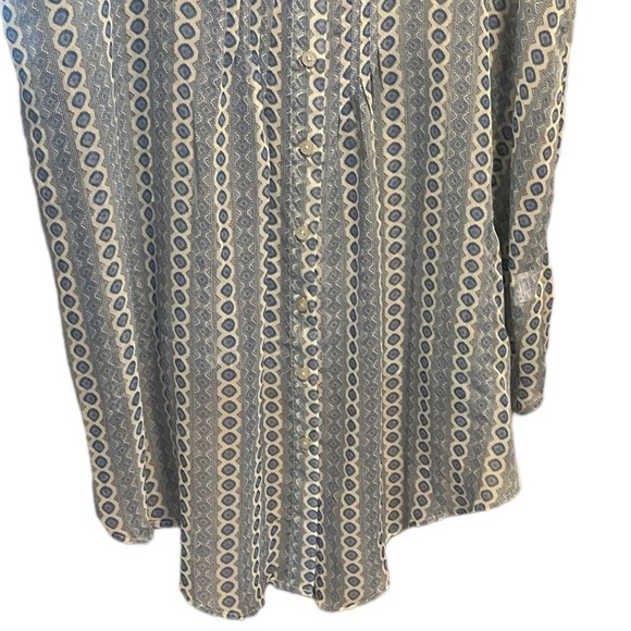 RVCA Sheer Long Sleeveless Button Down Top Or Cover Up Over Swimsuit/ Leggings - Picture 2 of 13